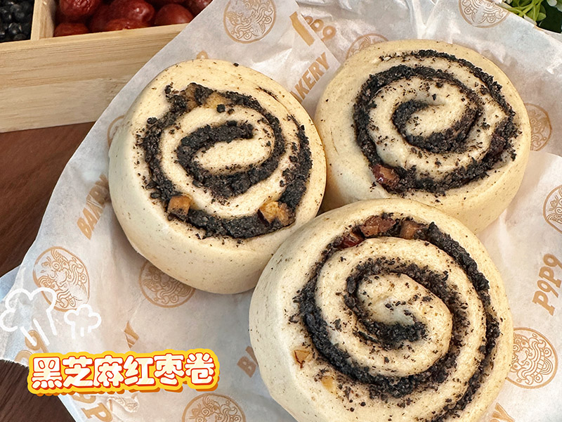 黑芝麻紅棗卷